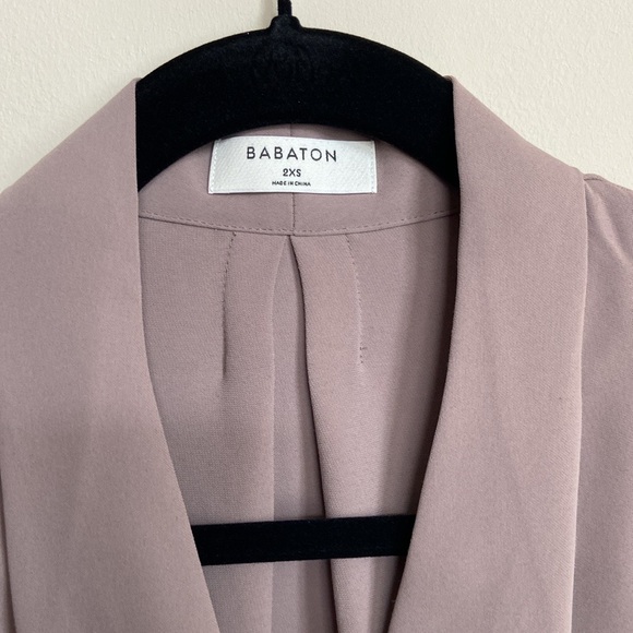 Aritzia Babaton Power Blouse, Soft Brown, Size 2XS, EUC - Picture 2 of 10